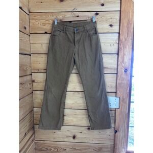 Genuine Dickies Mens Carpenter Pants 28x30 Brown Duck Canvas Workwear Straight